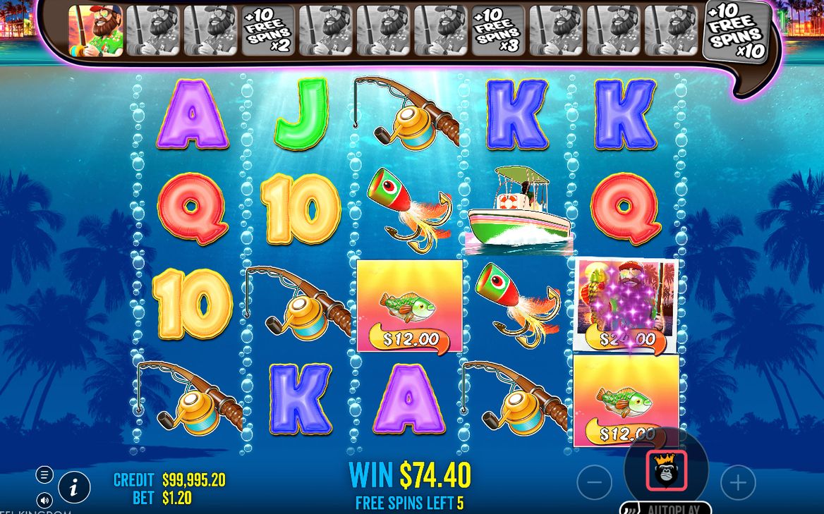 Wild-symbolen i free spins, med MONEY-värden i rutnätet